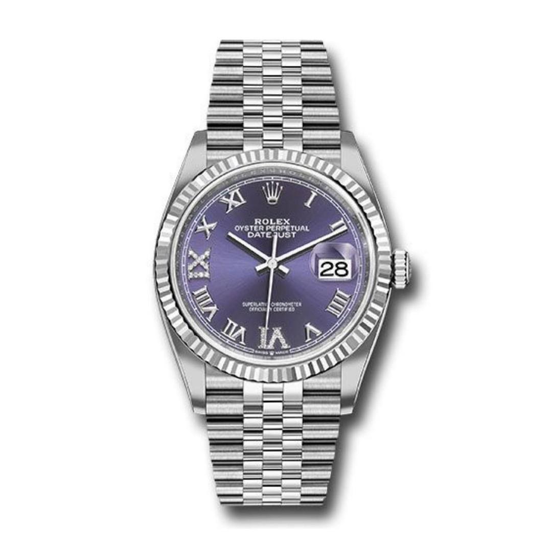 Rolex Datejust Mens 36m, 6 \u0026 9 Diamonds 