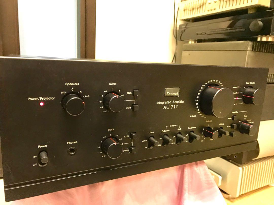 Sansui 山水AU 717 integrated amplifier, 音響器材, Soundbar、揚聲器 