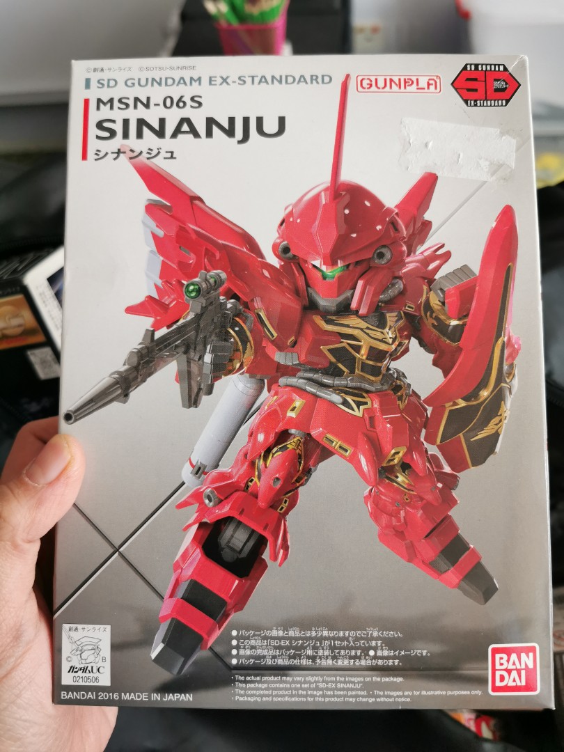 Sd Msn 06s Sinanju Gundam Ex Standard Hobbies Toys Toys Games On Carousell