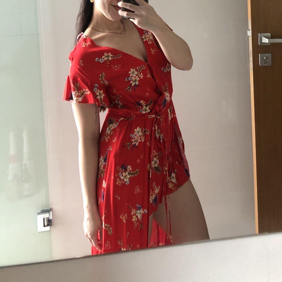 Sears red dress online