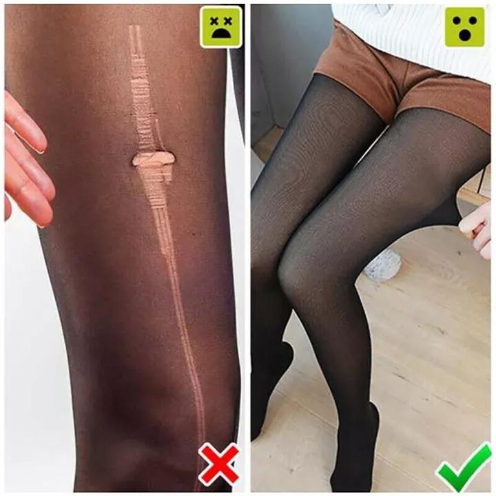 LUNA Stockings Leggings Thermal Tights with fleece inside for