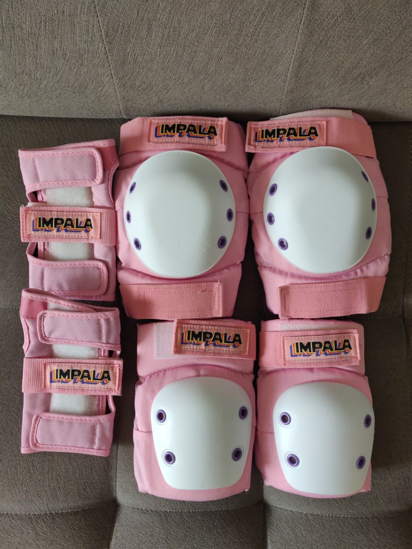 Protective Pads Skate Bike Safety Gear Impala pink purple Medium size
