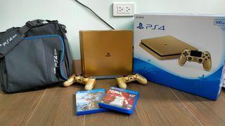 Slim Gold Sony PS4 Pro console