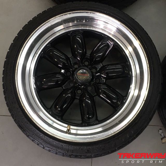 Sport Rim Watanabe 17x8jj 9jj pcd100/114, Auto Accessories on Carousell