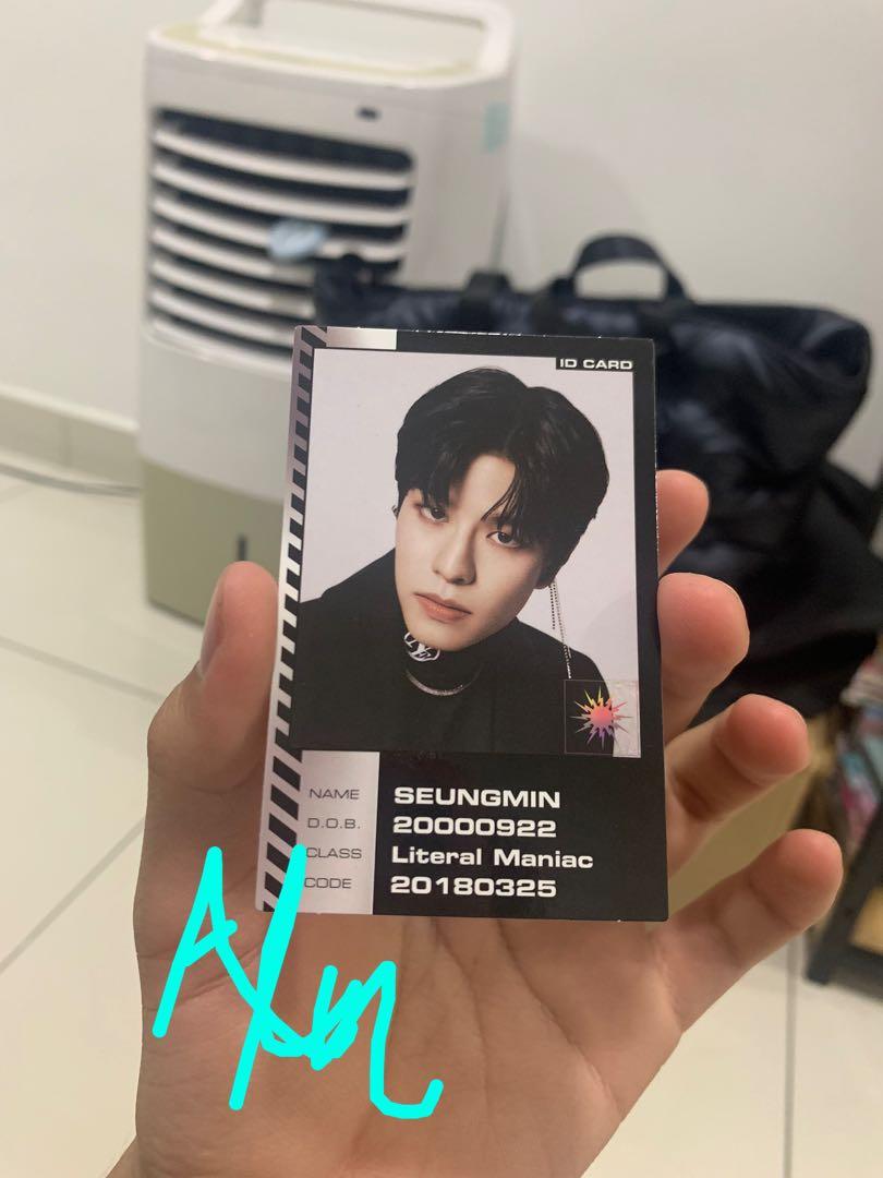 Stray Kids Seungmin Oddinary (maniac) ID Photocard (pc), Hobbies & Toys
