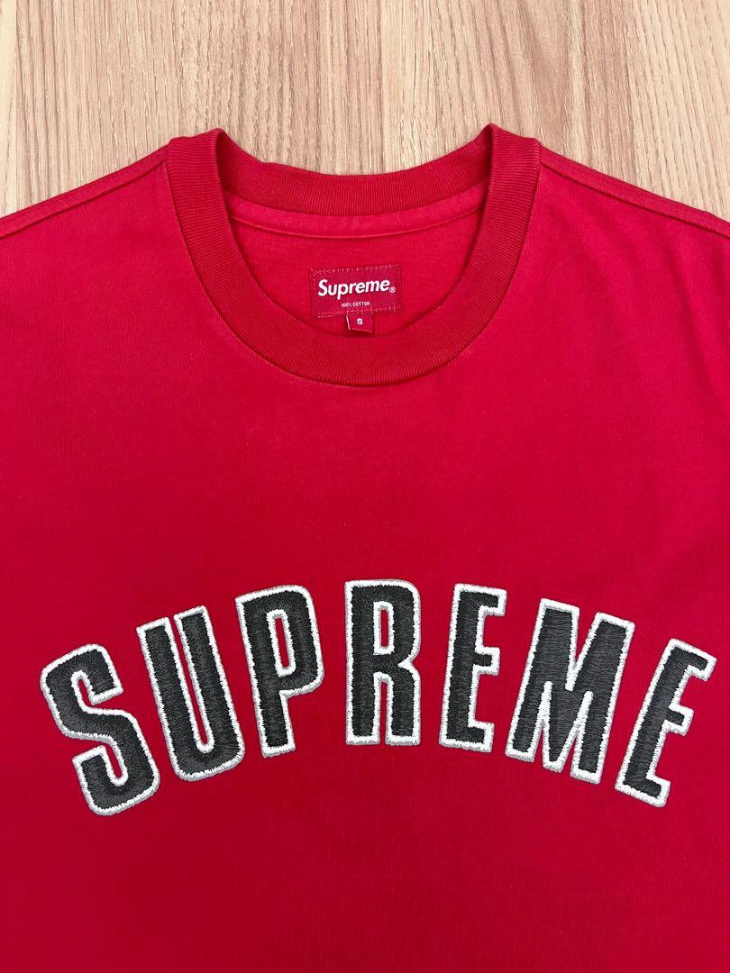 Supreme Arc Logo Tee - Sz S, Men'S Fashion, Tops & Sets, Tshirts & Polo  Shirts On Carousell