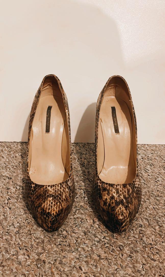 Tony Bianco snake skin Women s Fashion Shoes on Carousell