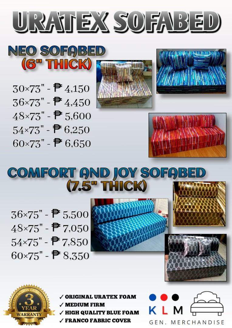 Uratex sofa set price list outlet 2019