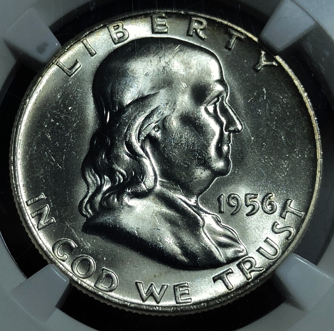 1954 Franklin Half Dollar AG About Good 90% Silver 50c US Coin Collectible 