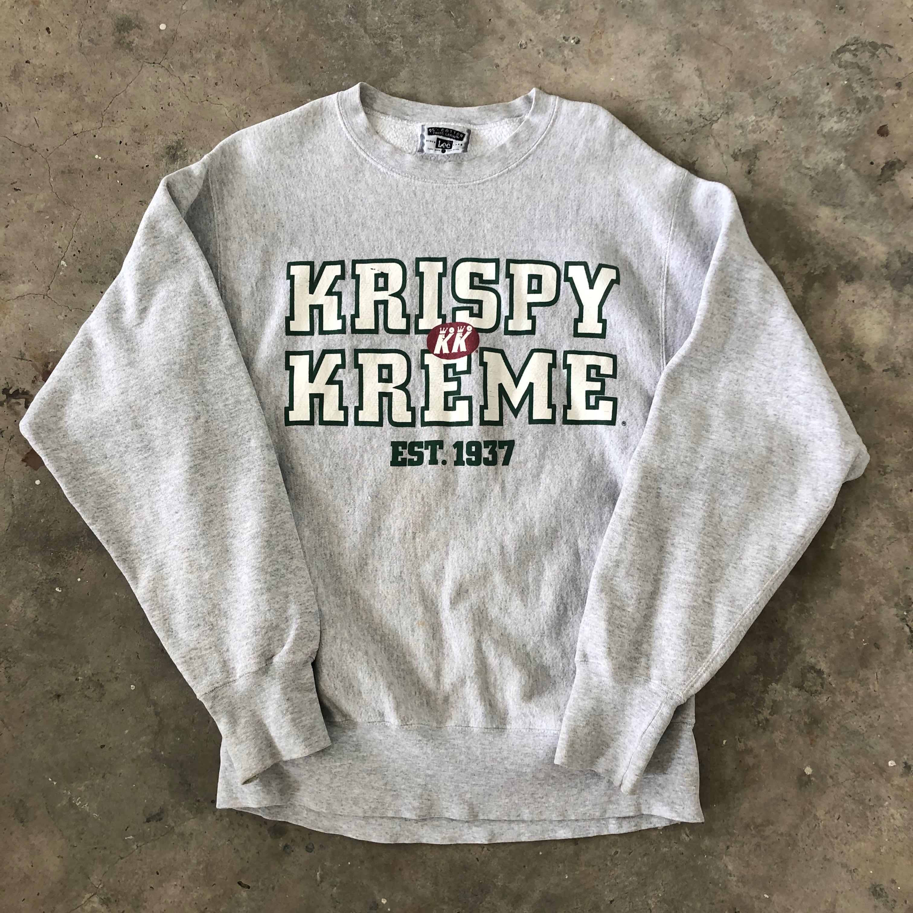 Vintage 90 s Rare Krispy Kreme Spell out Sweater