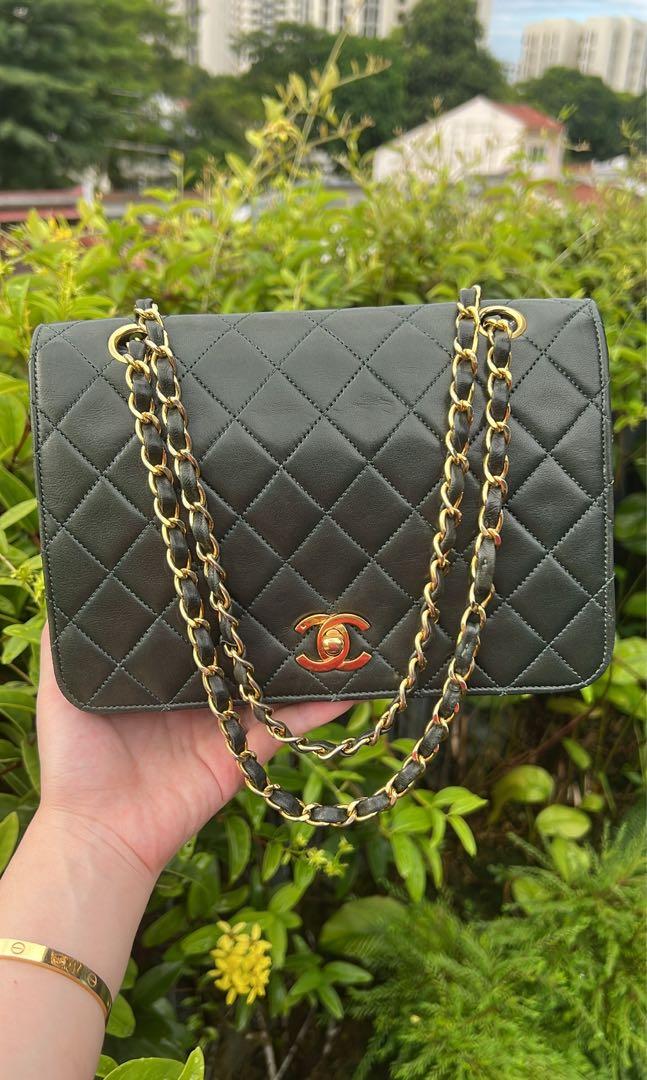 chanel bags green color