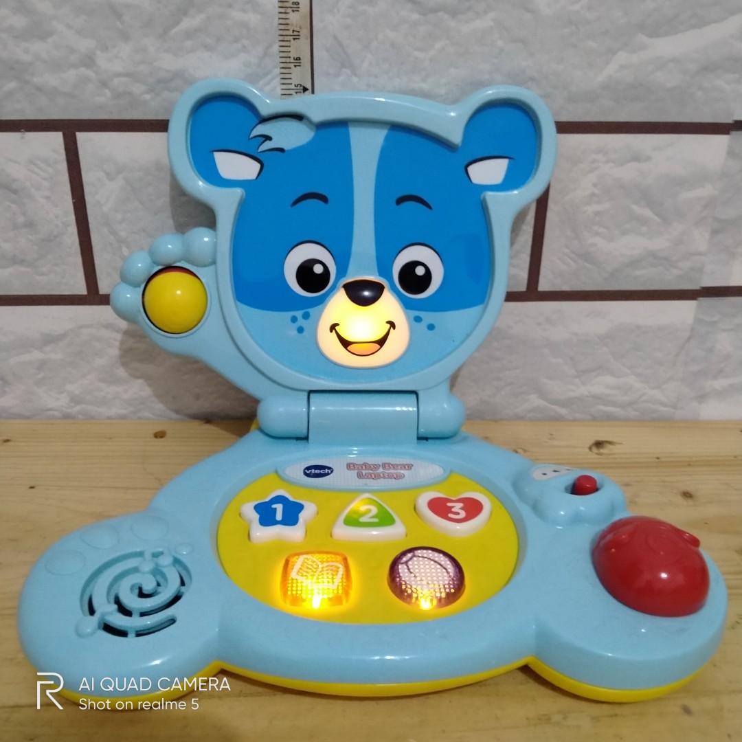 Vtech Baby Bear Laptop, Toys & Collectibles, Mainan di Carousell