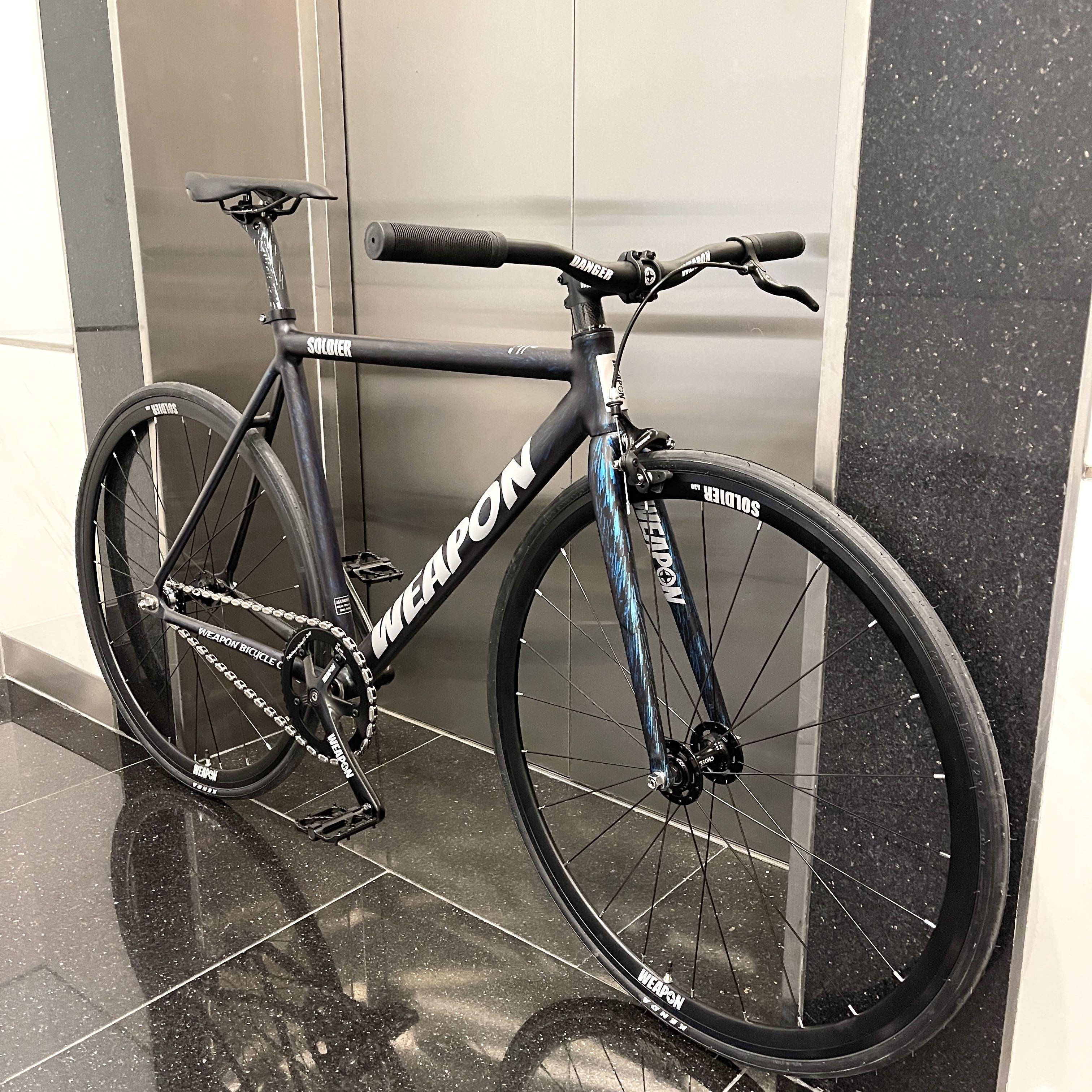 Weapon fixie bike/frame set (430) complete bike (730)/fixed gear bike