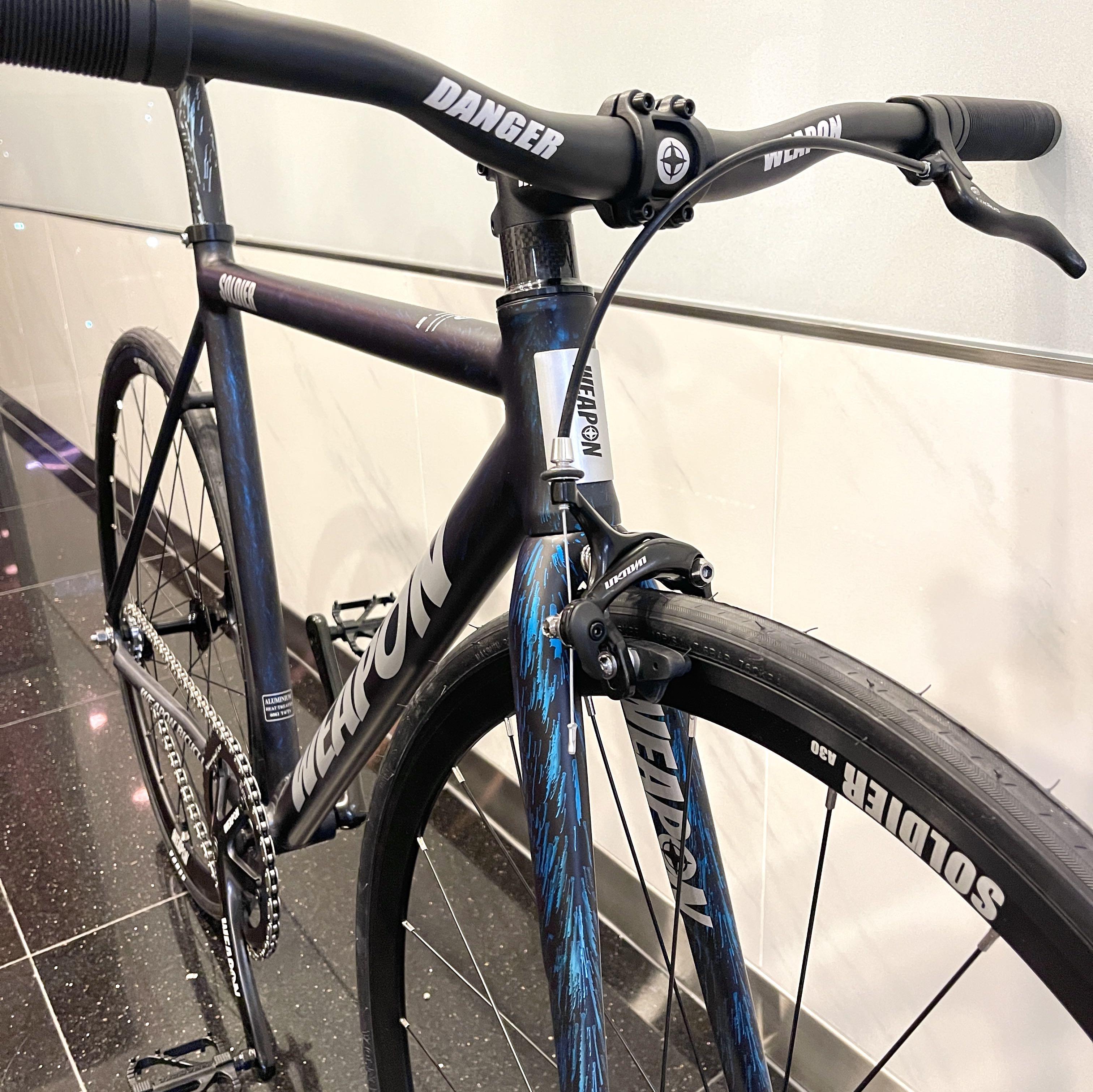 Weapon fixie bike/frame set (430) complete bike (730)/fixed gear bike