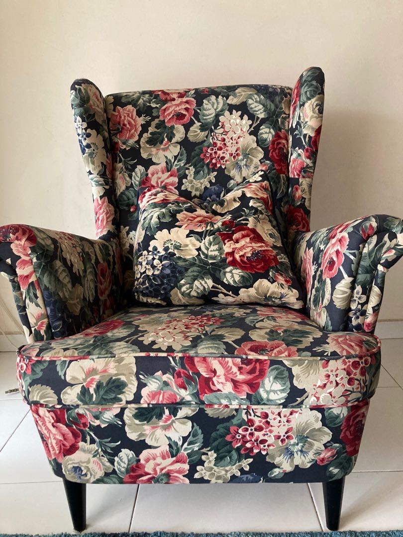 Ikea strandmon outlet floral