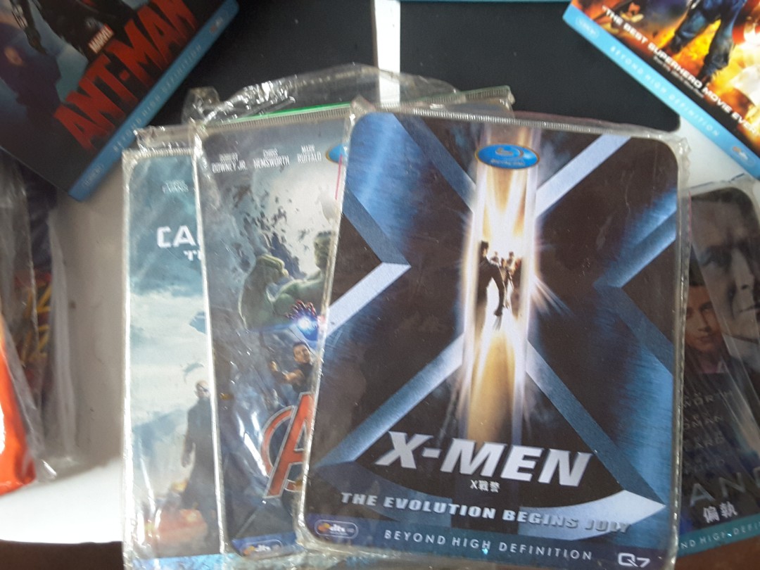 Xmen collectible bluray dvds in metal TinCan casings set, Hobbies & Toys, Memorabilia