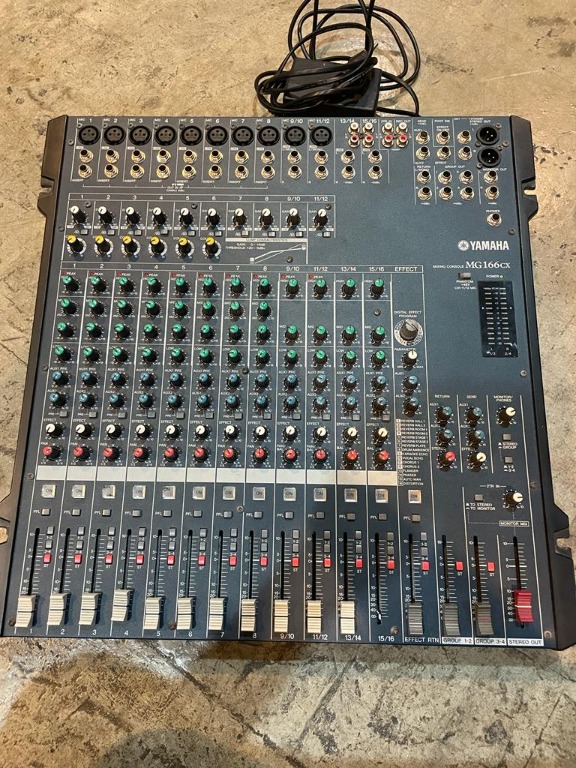 Yamaha MG166CX 16 Channel Analogue Mixer, Audio, Other Audio Equipment