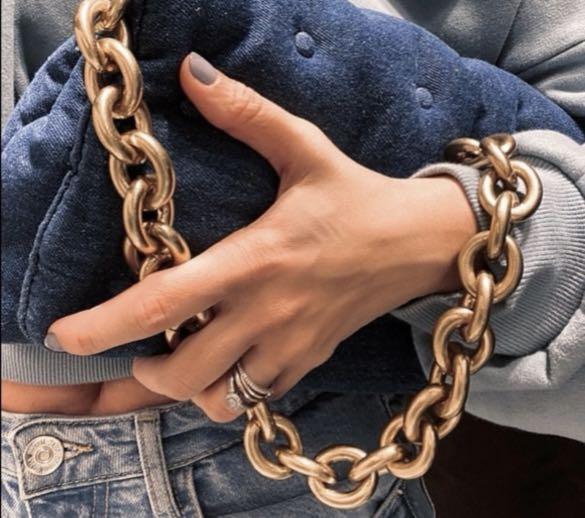 Zara Denim Chain Bag, Women's Fashion, Bags & Wallets, Shoulder Bags on