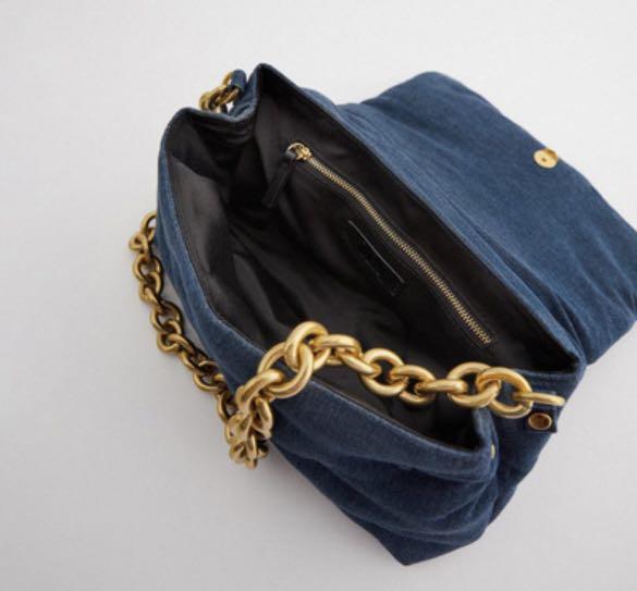 Zara Denim Chain Bag, Women's Fashion, Bags & Wallets, Shoulder Bags on