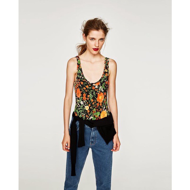 Zara floral body suit