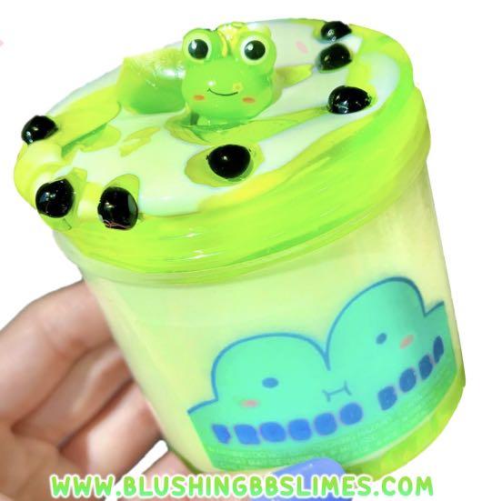 2 BlushingBB slime froggo boba & haribo gummy freeze, Hobbies & Toys