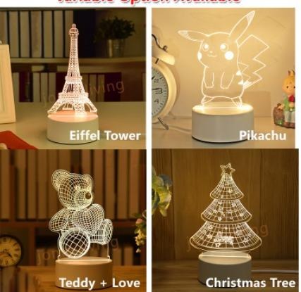 C726 LED Light Base Lamp Base Ornament Indoor Exhibition Gift Home Light Up 