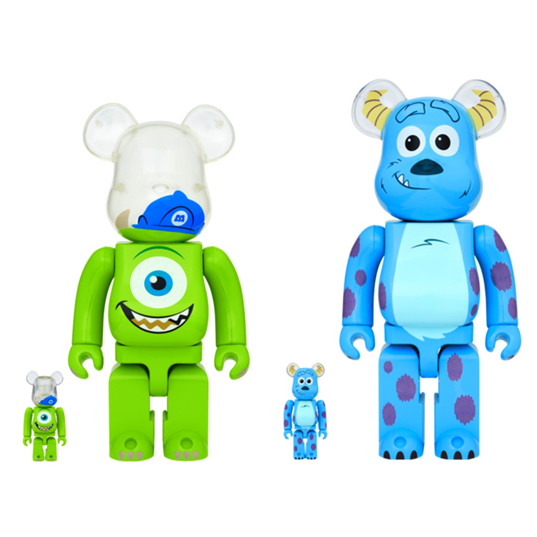 400% 100% Bearbrick Mike & Sulley Monster Inc