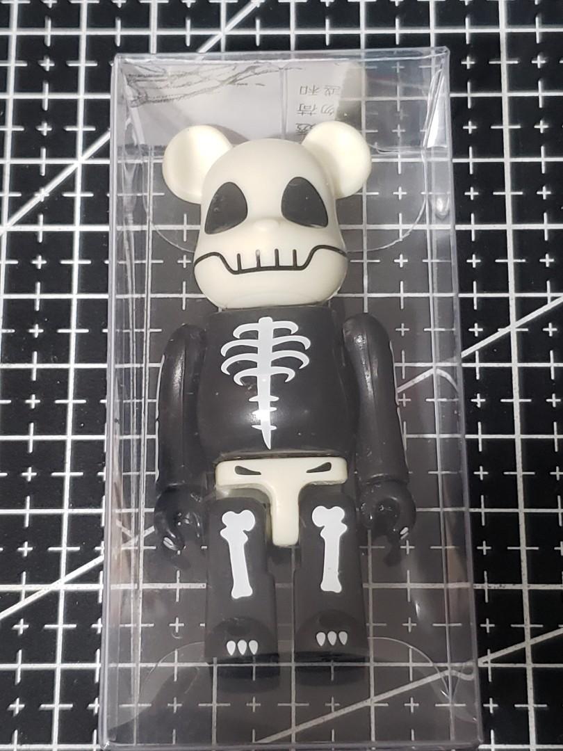 中古無卡初代絕版horror 骷髏圖案恐怖medicomtoy Be Rbrick Series 1 Bearbrick 1代100 初代熊仔隱藏絕版擺設裝飾玩具古董積木收藏 興趣及遊戲 玩具 遊戲類