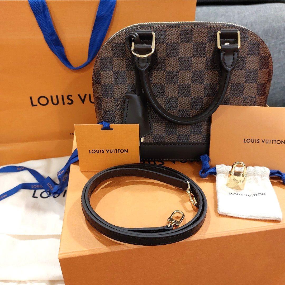 LOUIS VUITTON ALMA BB DAMIER EBENE, Luxury, Bags & Wallets on Carousell