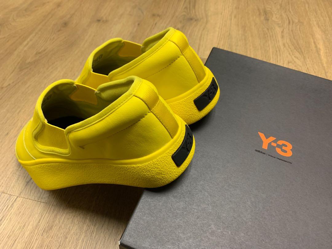 Y 3 adidas Tangutsu slip on leather yellow US95 clot yohji Yamamoto jjjjound Travis Scott sacai Yeezy Visvim Carousell