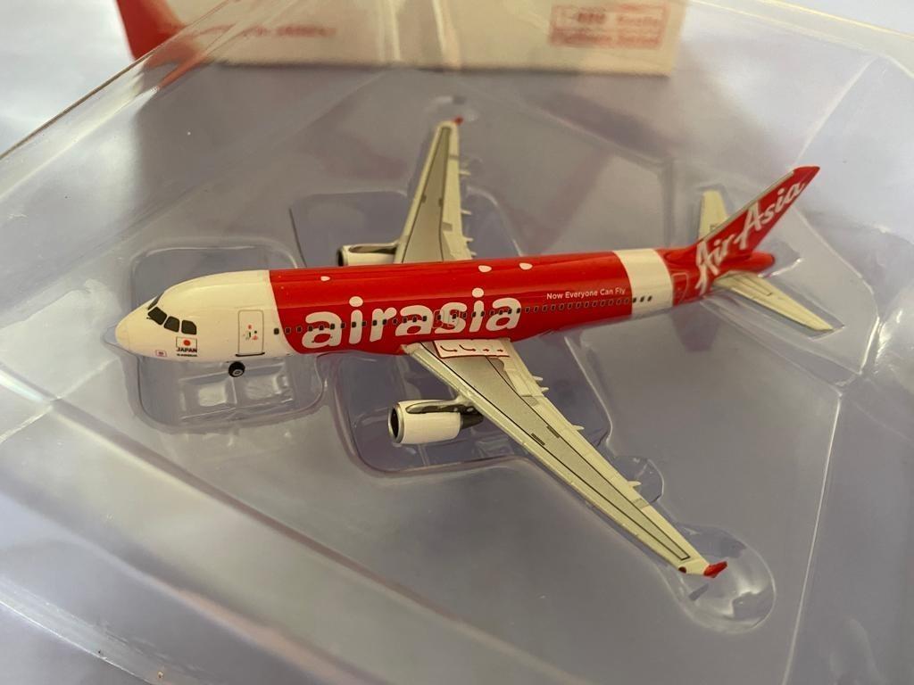 A320 AirAsia JA02AJ (Die-cast) 飛機模型(1:400), 興趣及遊戲, 收藏品 