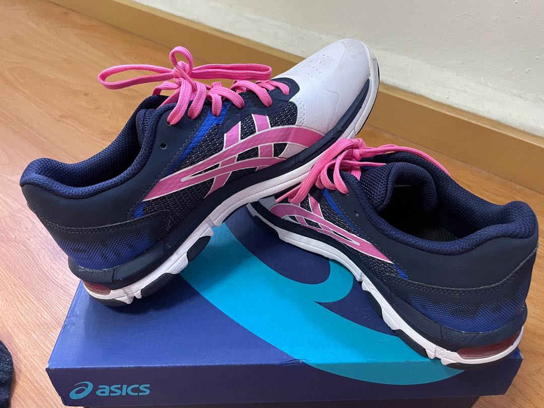 Asics gel academy 8 indigo blue netball trainers store