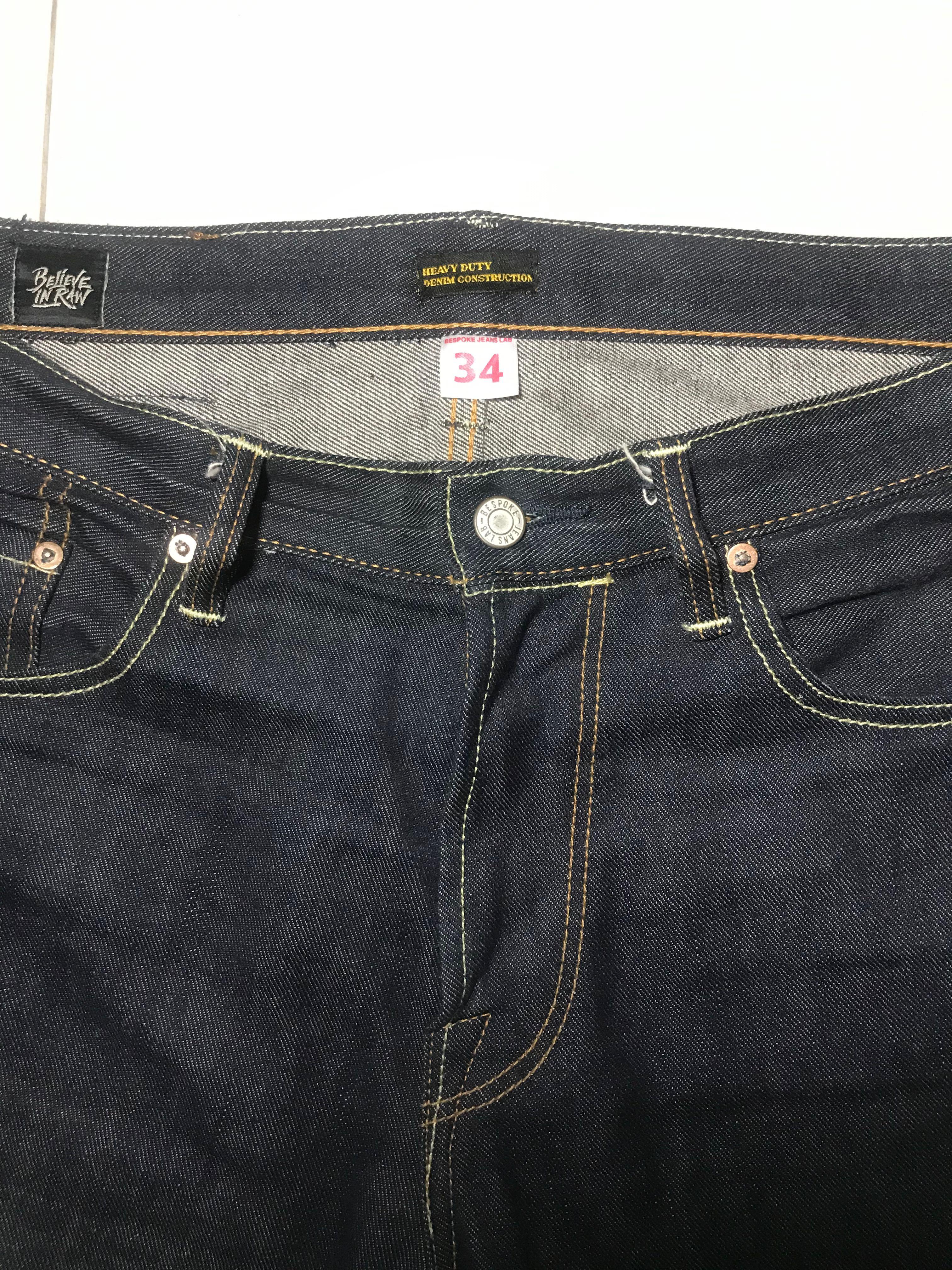 Bespoke Jeans Size 34, Fesyen Pria 