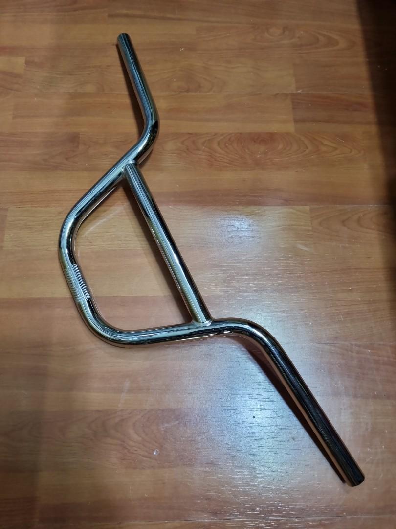 Bicycle BMX handlebar 22.2 Chrome Sports Equipment Bicycles