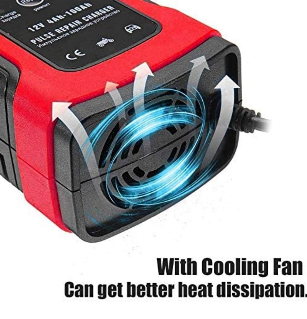 BUDDYGO 12V 5A Fast Car Battery Charger, Smart Fully Automatic Battery