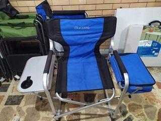 Camping Chair with Side Table and Food Keeper