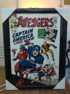 Captain america framed posters