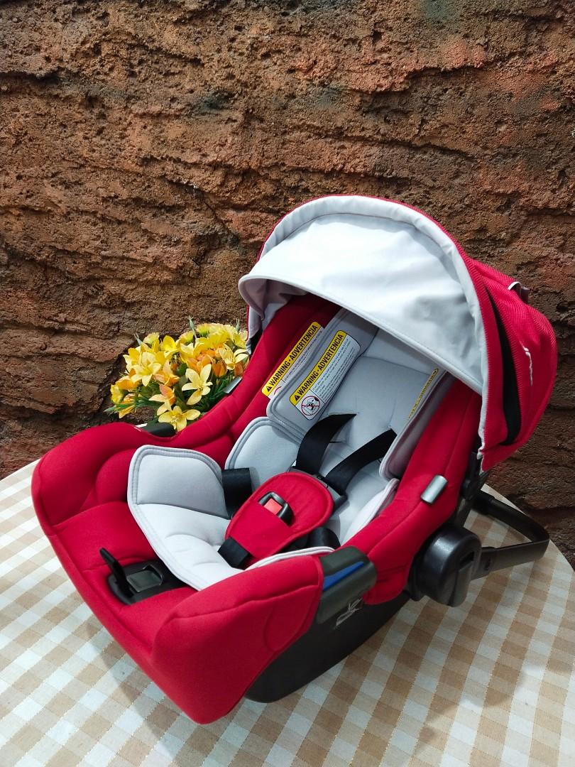 Car Seat Nuna Pipa Warna Scarlett With Base