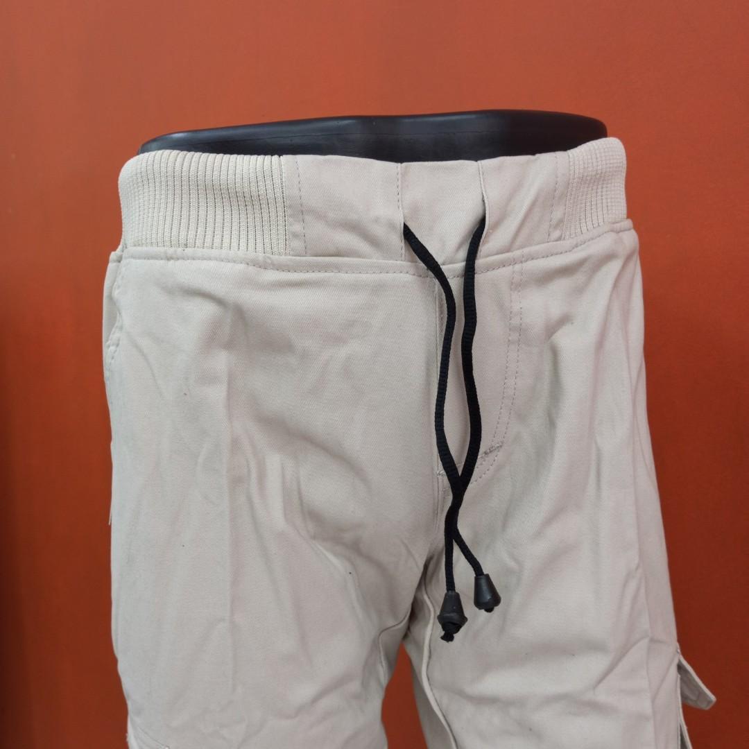 cargo jogger pants - cream // celana 