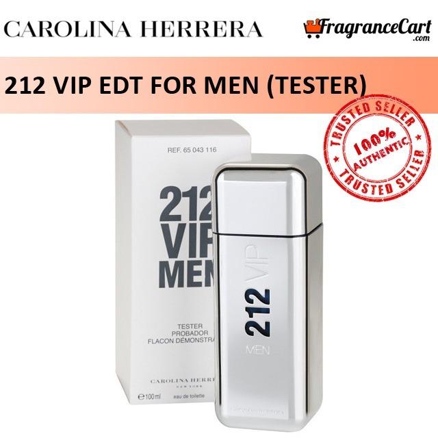Carolina Herrera 212 VIP EDT for Men (100ml/Tester) Eau de Toilette NYC ...