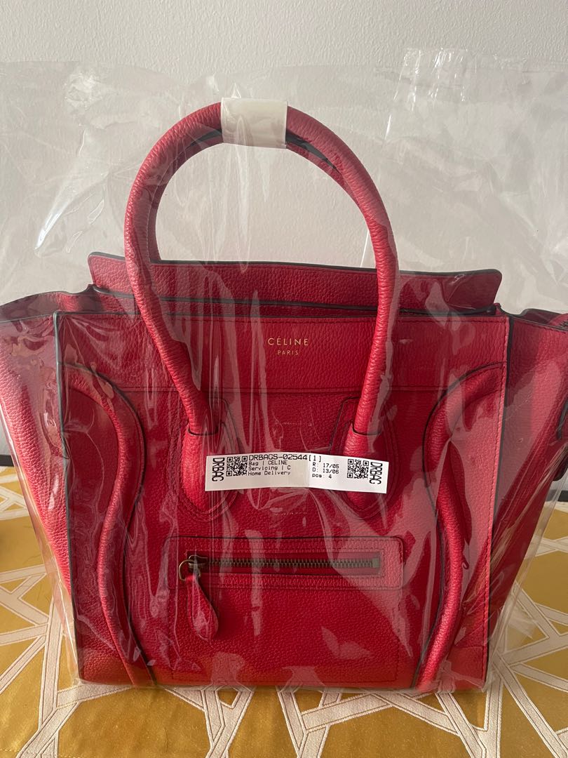 Celine Nano Red, Women's Fashion, Bags & Wallets, Tote Bags on Carousell