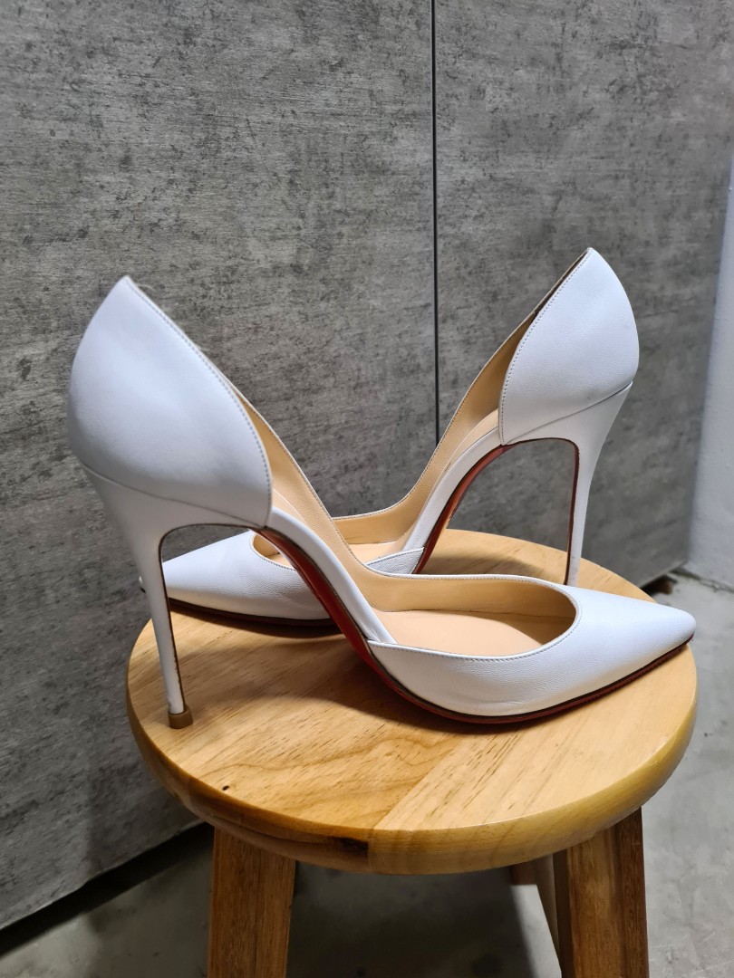 White heels christian top louboutin