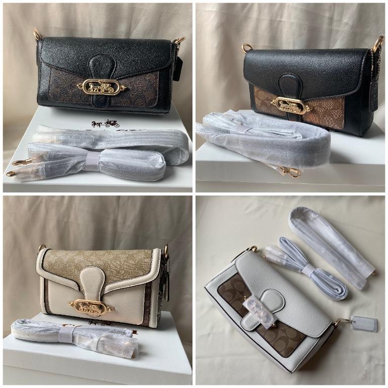 Small jade shoulder bag with signature canvas 2025 detail