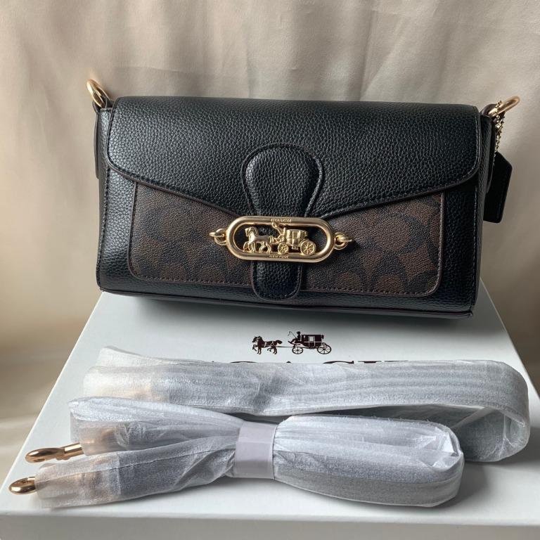 Small jade shoulder bag with signature canvas discount detail