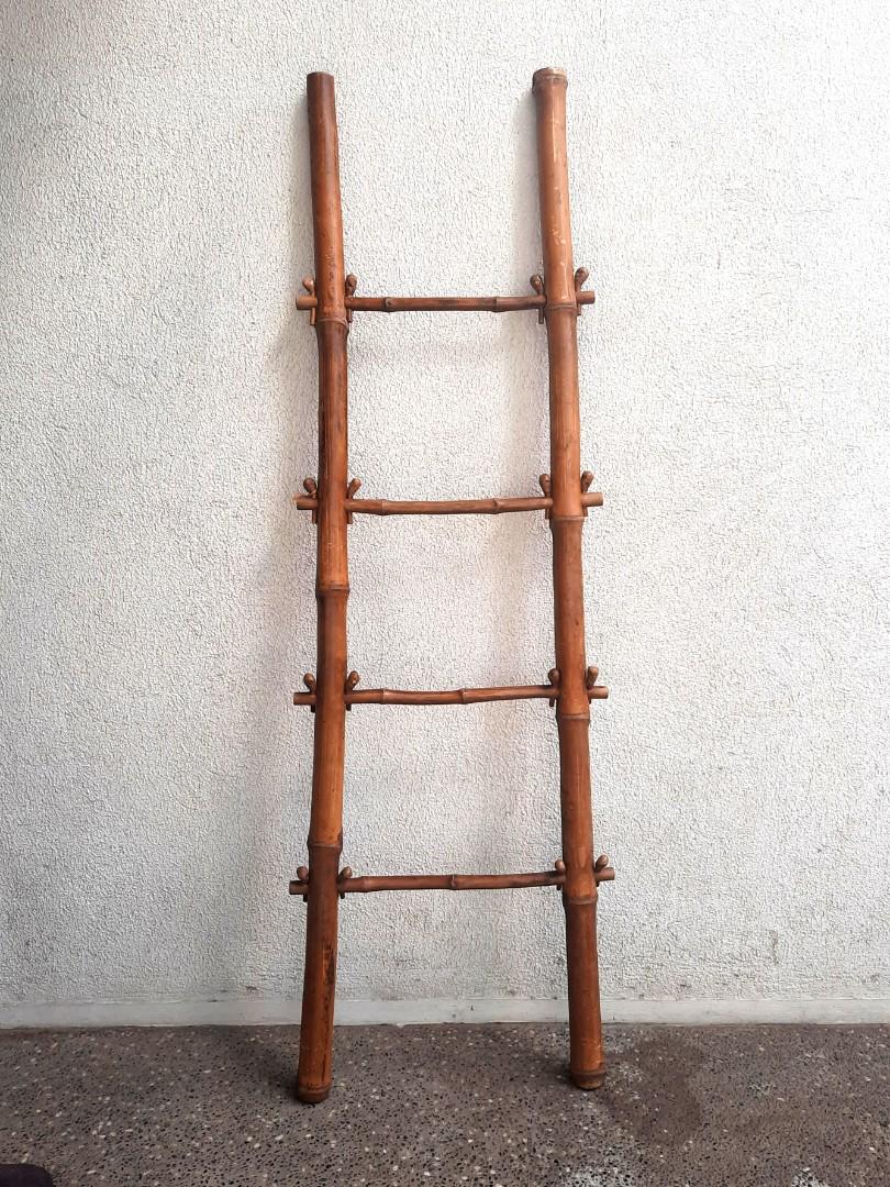 Decorative bamboo ladder (large), Furniture & Home Living, Home Decor