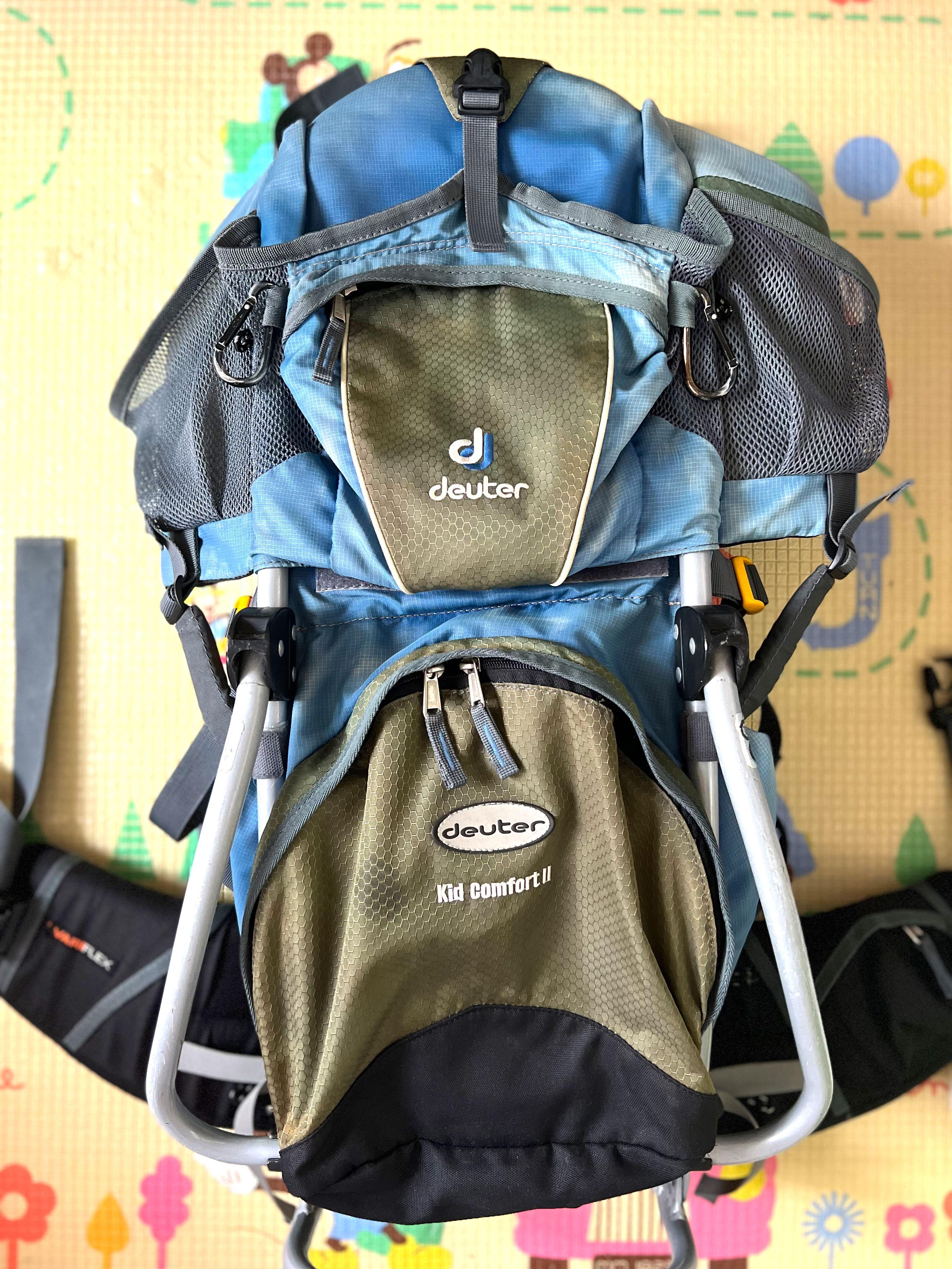 Deuter kid comfort II Deuter child baby hiking carrier backpack  兒童/幼童行山背囊/背架）, 運動產品, 行山及露營- Carousell
