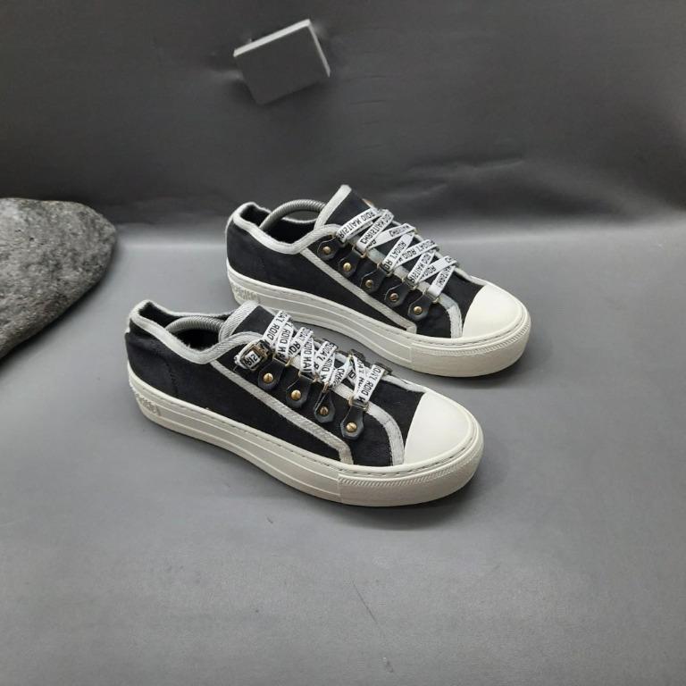 Sepatu Dior Low Top Black CHRISTIAN DIOR B23 Oblique Kumo High Top