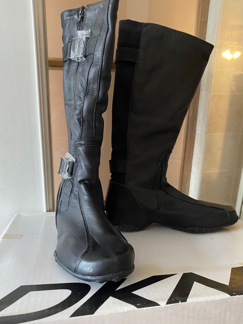 DKNY stylish flat boots Carousell