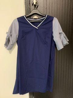 Dress Navy Blue Wanita