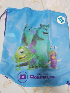 [FREE NORMAL POST] Monster's Inc Drawstring Water Resistant Sling Bag with Tag